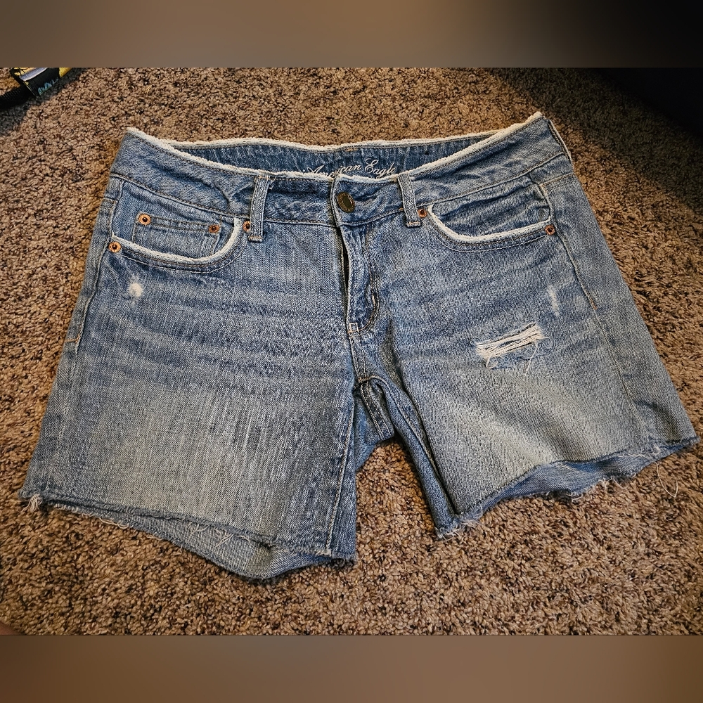 Stylish Blue Denim Women's Shorts